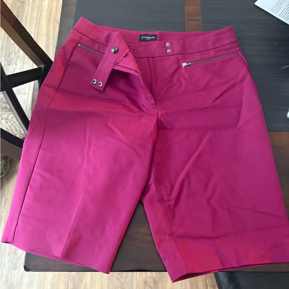 White House Black Market Women's Fuchsia Shorts